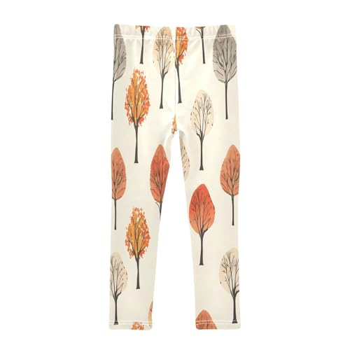 Bolaz Toddler Girls Leggings Printed Yoga Pants Leggings Autumn Trees for Kids2