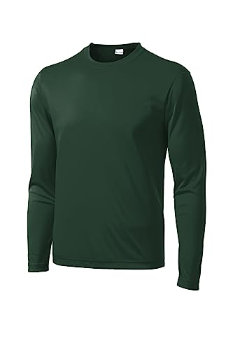 Sport-Tek Long Sleeve Posicharge Competitor Tee 2Xl Forest Green #TOP3