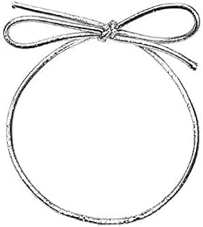 K-Kraft 16-Inch Silver Metallic Stretch Loops for Crafts and Easy Gift-Wrapping 100 Count