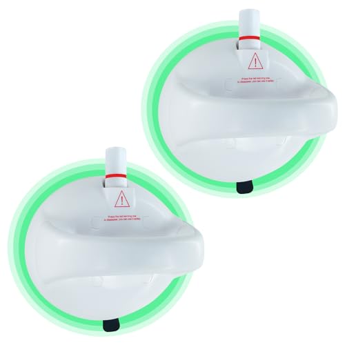 2 Paquete Seguridad Agarraderas Baño con Ventosa, Agarrador Ducha Personas con Líneas Indicadoras de Seguridad, Agarraderas Baño para Mayores y Discapacitados, Máximo 250 Libra