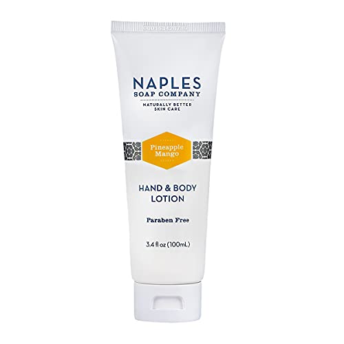 Naples Soap Company Lightweight And Nourishing Vegan Hand & Body Lotion Made With Natural Ingredients For Soft, Supple Skin, Pineapple Mango, 3.4 Oz #TOP14