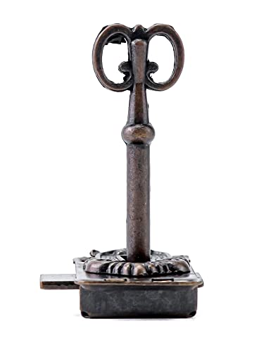 QWORK® 3 Pieces Antique Cabinet Door Lock Sets, Retro Locks with Keys, for Jewellery Boxes Cabinets, Drawers, 53 * 26mm - Image 4