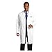 Lab Coat STF Lngth 65% Polyester / 35% Cotton M Wht Sz 34 39" Ea