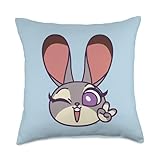 Disney Zootopia Judy Hopps Cute Kawaii Big Face Costume Throw Pillow