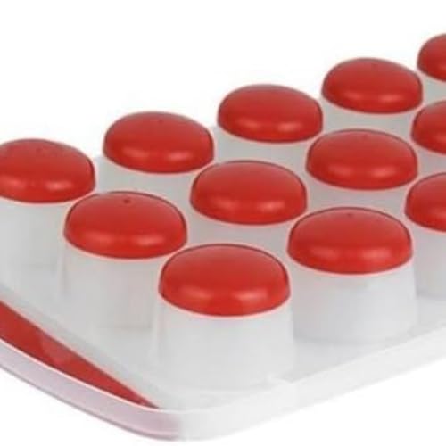 Combo de 3 Formas de Silicone para Gelo, 21 Cavidades, Cores Sortidas