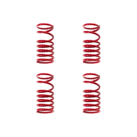 RC Raven 4 pcs of RC Shock Springs for RC Car E-Revo or Revo 3.3 Red Dual Rate Shocks Spring Set Cover