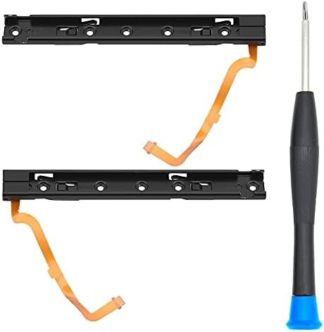 MMOBIEL 2 Pcs Left and Right Side Sensor Rail Metal Bracket Compatible with Nintendo Switch Console Incl. Y-Screwdriver