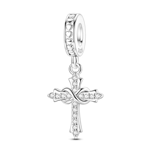 Kreuz Charms Für Armbänder Sterling Silber Charms Für Pandora Armbänder Hangle Anhänger & Perlen Charm Für Diy Schmuck