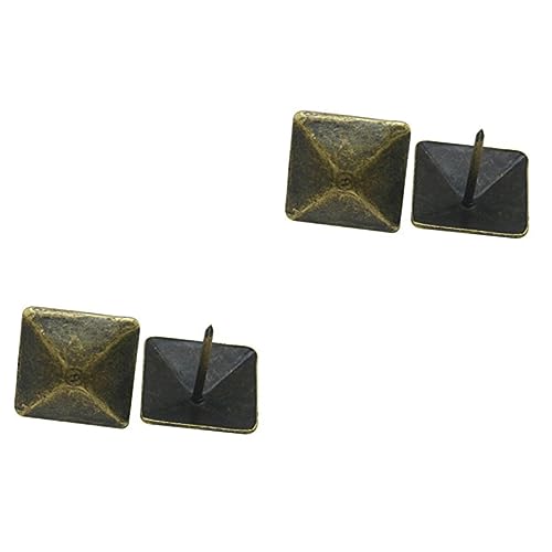 160 piezas de clavos con cabeza grande de latón diseño antiguo piramidal para tapicería miniatura 6