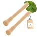 Produktbild 2X HOFMEISTER® Cocktail-Stößel aus Holz für Caipirinha & alle Drinks, 22 cm, Barstößel für große Gläser, zerstößt Limetten & Eiswürfel, Keine Kratzer im Glas, Made in EU