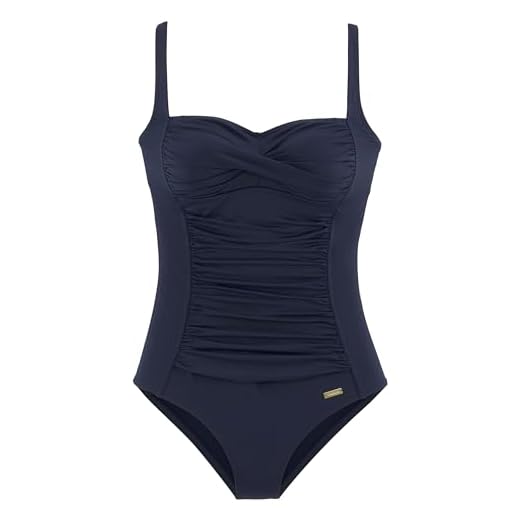 Lascana Damen Badeanzug, Blau (Navy 24), 40