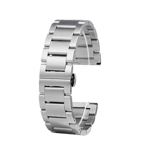 Correa de acero inoxidable de 20mm y 22mm para reloj Hamilton Khaki con malla elegante de hombre