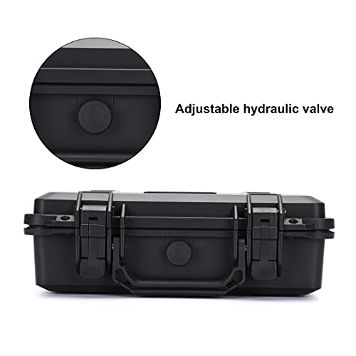 Mayouko Portable Tool Box With Shock- Proof Sponge, Water Proof Grade Ip67, Waterproof Hard Case With Foam Insert, Shockproof Carrying Case, Explosion Proof Box, 11.6"L×8.3"W×3.9"H #TOP4