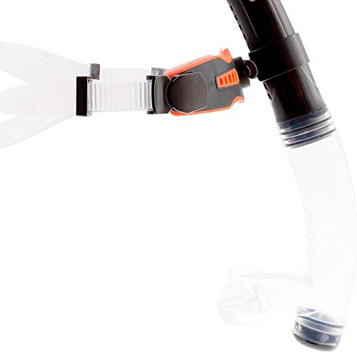 Respirador Snorkel Frontal de Natação Cetus Aires Pro - Preto