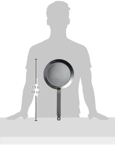 Miniatura 3 de Matfer Bourgeat 062034 Sartén redondo para crepas, 9 12 pulgadas, gris