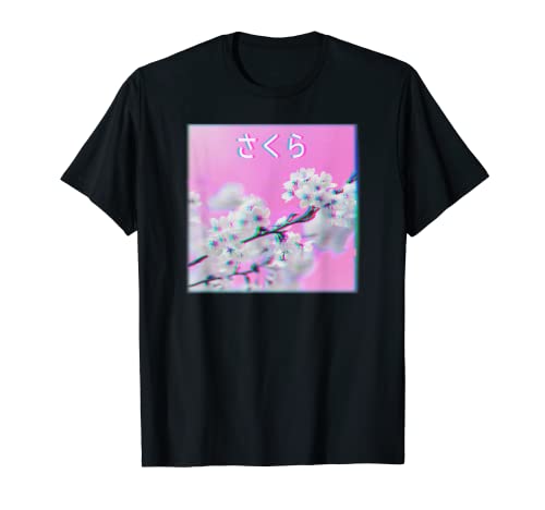 Fallo estético japonés Vaporwave Sakura Camiseta