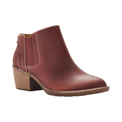 Clarks Clarks Women's Kastela Lo Ankle Boot, Chestnut Leather, Size 6
