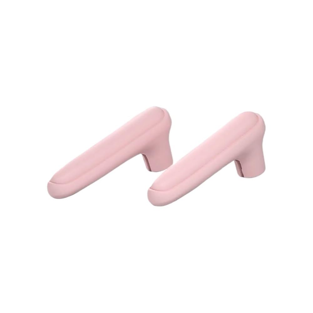 TIANSHENGQI 2PCS Bedroom Baby Safety Household Anti-Collision Wall Protector Door Knob Cover Silicone Handle Sleeve(Pink)
