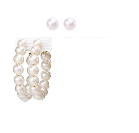 Collection By U.R Traditional and Ethnic Wear Pearl Baliyan Latest Base Metal Hoop Earring for Women & Girls