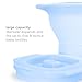 Ubbi Collapsible Microwave Steam Sterilizer for Baby Bottles, Breast Pump Accessories & Pacifiers, Reusable Silicone Steam Bag for Travel or Home Use, Fits Up to 5 Baby Bottles, Blue