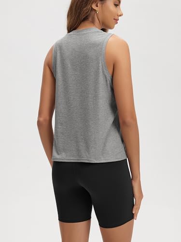 Image of ODODOS Women's Performance Tank Ultra Soft odSTRATUM Tech Sleeveless Tee Shirts High Crew Neck Pullover Top