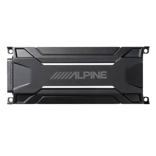 Alpine KTA-30MW Class D Weather Resistant IP66 Tough Power Pack Mono Amplifier with RUX-KNOB.2 Remote Bass Knob