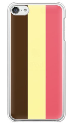 ガールズネオ apple iPod touch 第6世代 ケース (ストライプ/チョコストロベリーアイスクリーム) Apple iPodtouch6-PC-COM-5009