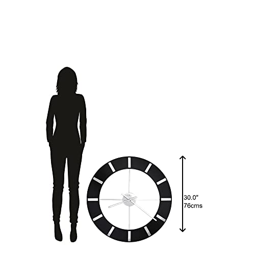 Howard Miller Onyx Wall Clock 625-602 – High-Gloss Black Finish With Quartz Movement #TOP1