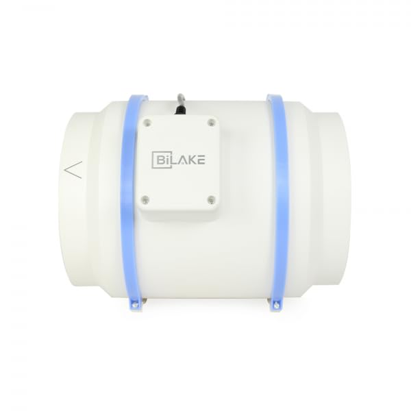 Extractor de aire en línea Bilake para conducto circular/tubular de 250mm 165/225W