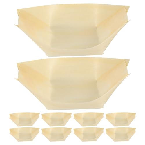 Cuencos desechables de madera para snacks y recipientes ecológicos de pino biodegradables 2