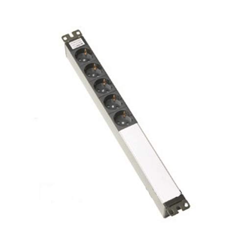 Electroblock 19" de 5 bases francesas pour baie de brassage informatique