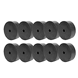 JYABSLNAJ 10pcs, Round Rubber Sheet, r Mechanical Industry Electronic Equipment, Hollow Plate, Black Pad,18 * 15 6mm