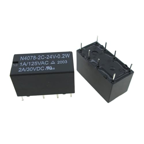 Relais N4078-2C-24V à faible consommation pour commutation double