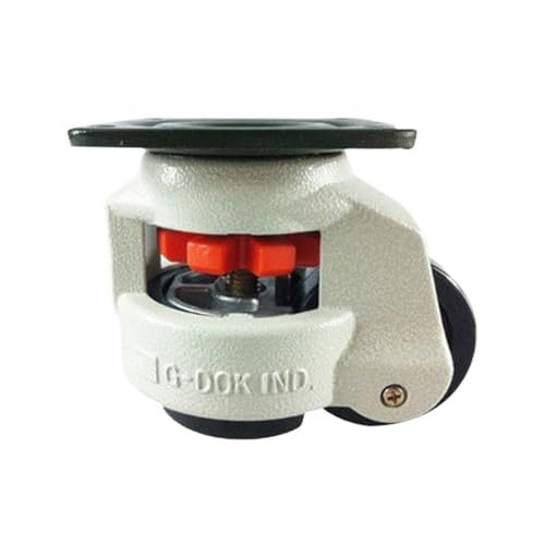 Roulettes de réglage GD-60F avec support plat industriel robuste