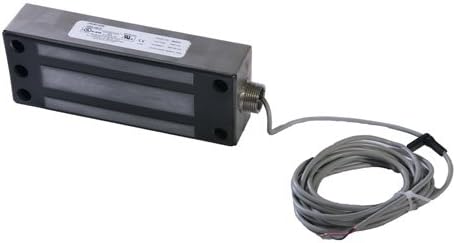 Securitron Face Mount Magnalock Electromagnetic Lock with Conduit, 1200lbs Holding Force, 12/24VDC (M62FG)