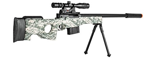 300 FPS - L96 Airsoft Gun Sniper Spring Powered Rifle Gun with Scope (Digital Camo)