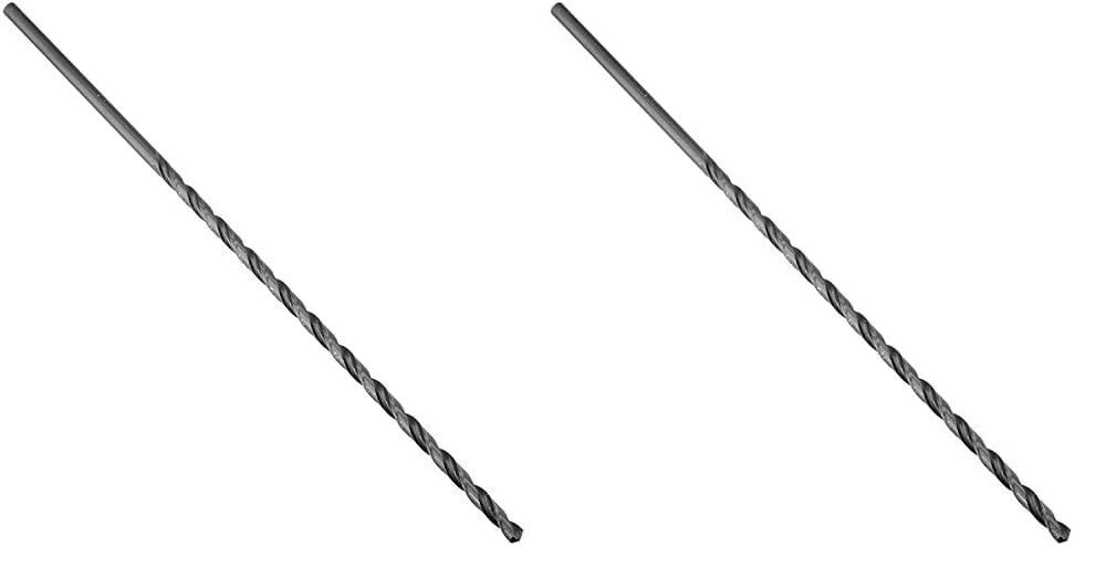 Miniatura 1 de Drill America -DWDDL8X316 316 "x 8" Broca extra larga de acero de alta velocidad, serie DWDDL, sin recubrimiento (brillante) (paquete de 2)