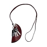 Pratique à assortir : conçue pour contenir des objets indispensables comme des clés et des écouteurs filaires, cette pochette tour de cou en cuir est élégante et complète parfaitement n'importe quelle tenue.