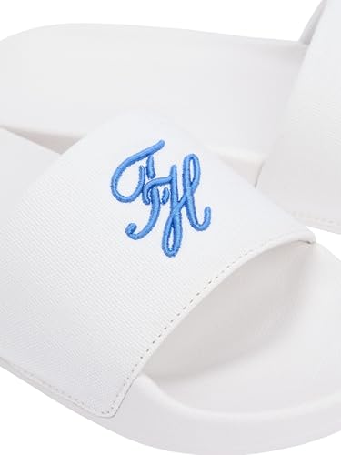 Tommy Hilfiger Damen Flip Flops Script Pool aus Canvas, Weiß (Ecru), 37 – Ansicht 5
