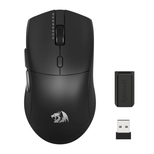Mouse Gamer Redragon Sparda Preto Sem Fio Tri-Mode Sensor Redragon 3953 45000DPI Polling Rate 8K Ultraleve 54g USB 2.4GHz, Bluetooth, USB Tipo-C M919-ULT