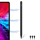 ベーステック iPadタッチペン バッテリ残量3段 iPad ペンシル スタイラスペン iPad mini6 mini5 iPad 第9世代 7 6 8世代 8.3 10.2 10.9 iPad Pro 11 12.9インチPD 途切れ/誤操作防止 (6wp) (6wp+ブラック)