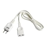 エルパ(ELPA) 延長コード コンセント 1ｍ 1個口 125V 15A 耐トラッキングカバー メス-オス W-1511NB(W) ホワイト