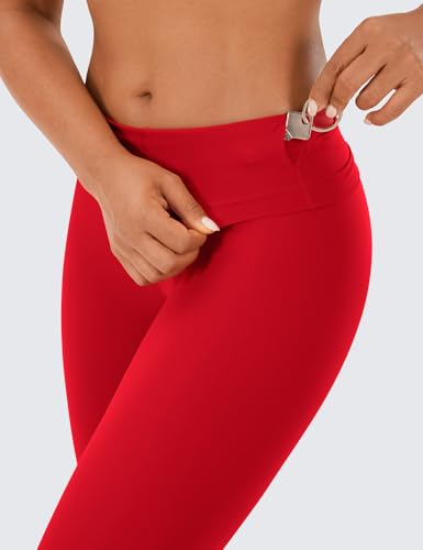 Image of CRZ YOGA Naked Feeling Leggings 25'' | Sleek, Decent Compression, Yoga, Hidden Waistband Pocket, for Women