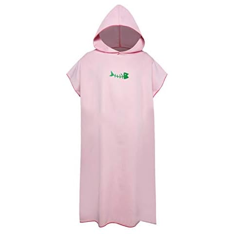 GeKLok Wickelhandtuch Poncho, Badetuch mit Kapuze, schnell trocknend, weich Cover