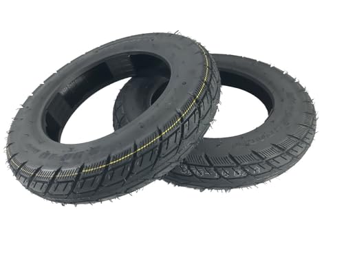 5A01 3.00-10 Scooter Tires – Set Of 2 Tubeless Front/Rear Tires, 42J Load Rating, For 10-Inch Rim Mopeds & Scooters