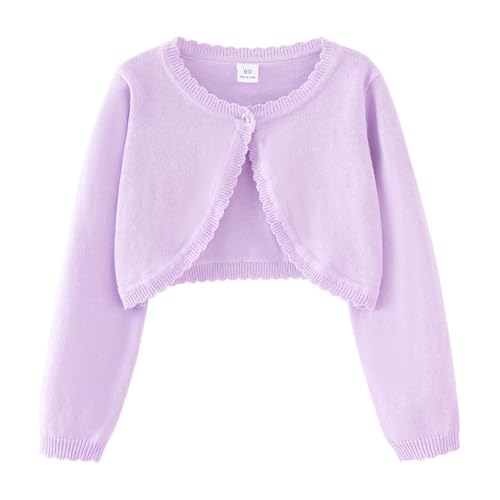 Cardigan en tricot filles vêtement d'extérieur léger finitions soignées