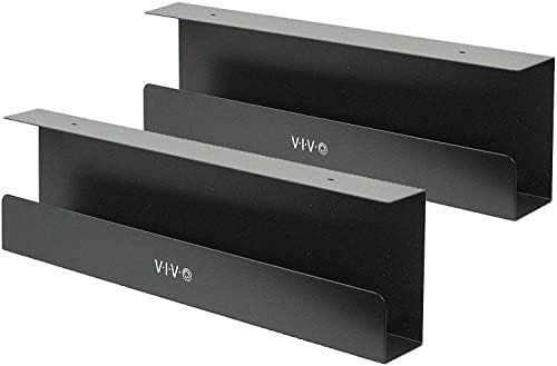 VIVO Under Desk 17 inch Cable Management Trays, Power Strip Holde...