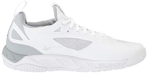 Mizuno Women's Wave Luminous Volleyball Shoe, White-Silver, 6 B Us #TOP5