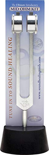 Ohm Therapeutics MID OHM Tuning Fork KIT for Self-Care and Sound Therapy (136.1 Hz + Activator)
