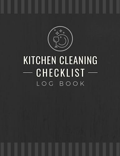 Kitchen Cleaning Checklist Log Book